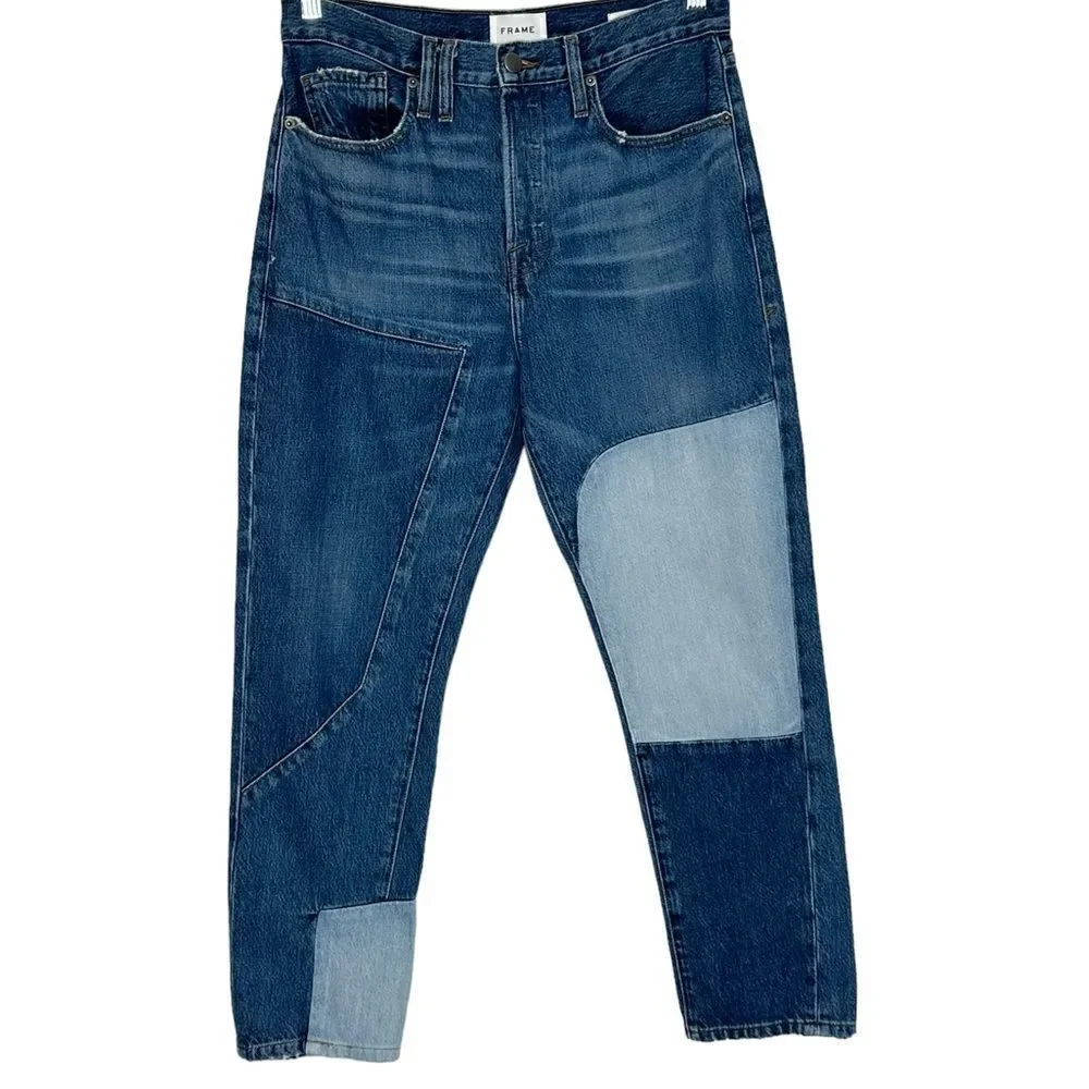Frame Le Original Landa Mix Patchwork Jeans| Size 28 - Picture 3 of 9